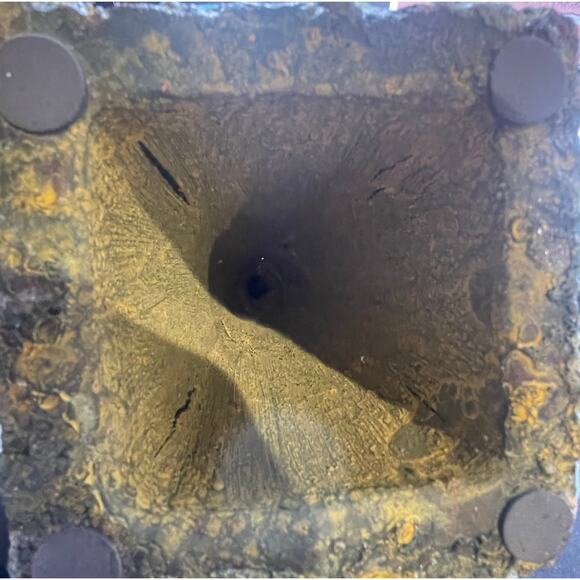 Unbranded Large Ceramic Finial Turquoise Crackle Glaze Architectural 19" - Picture 5 of 9